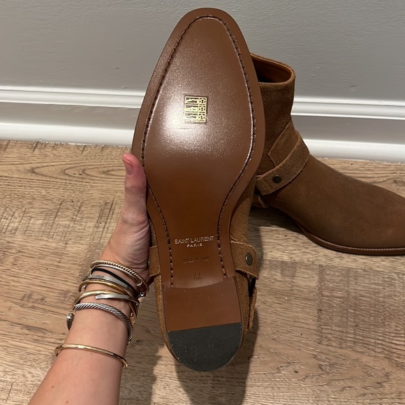 Mens Saint Laurent Brand New Wyatt Harness Boots - Picture 3 of 4